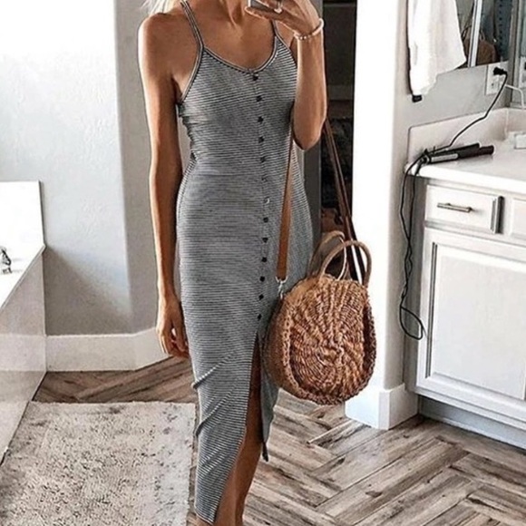 Dresses & Skirts - STRIPED KNIT DRESS